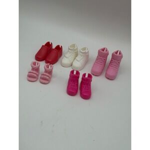 Barbie Chelsea Stacie Skipper Doll Shoes Multicolor Sneakers Sandals Boots 5pr